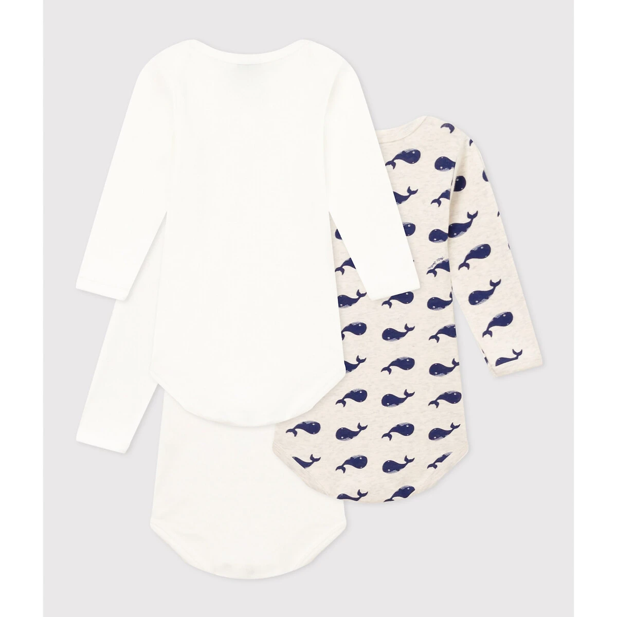 PETIT BATEAU Lot De 3 Bodies Manches Longues En Coton 2 PETIT BATEAU Lot De 3 Bodies Manches Longues En Coton – Image 2