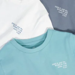 Lot De 3 T-shirts Col Rond, Message Poitrine -Mode Décontractée feaee4f0670e1e6807b4f45aedb05b97