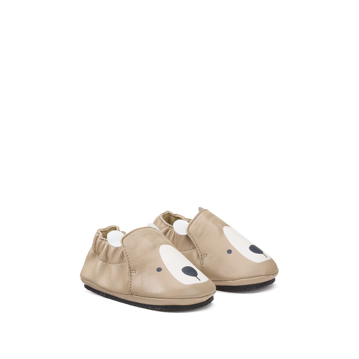 Chaussons Cuir, Imprimé Ours 3 Chaussons Cuir, Imprimé Ours – Image 3